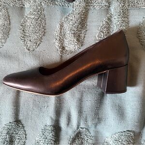Clarks black Block Heel Shoes